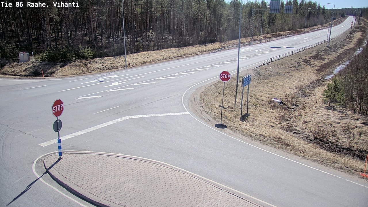 Weather Camera Image Väg 86 Raahe, Vihanti, Raahe, Pohjois-Pohjanmaa