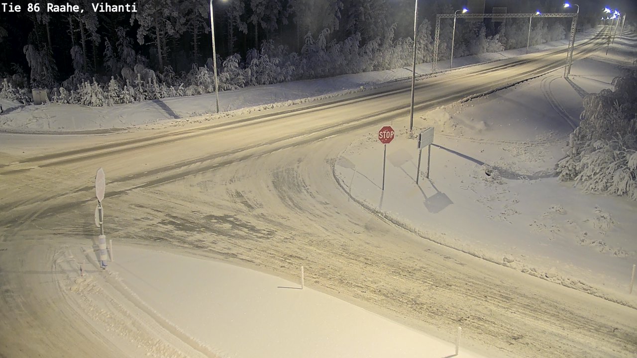 Weather Camera Image Road 86 Raahe, Vihanti, Raahe, Pohjois-Pohjanmaa