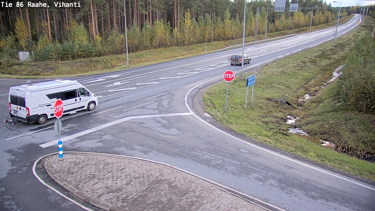 Weather Camera Image Road 86 Raahe, Vihanti, Raahe, Pohjois-Pohjanmaa
