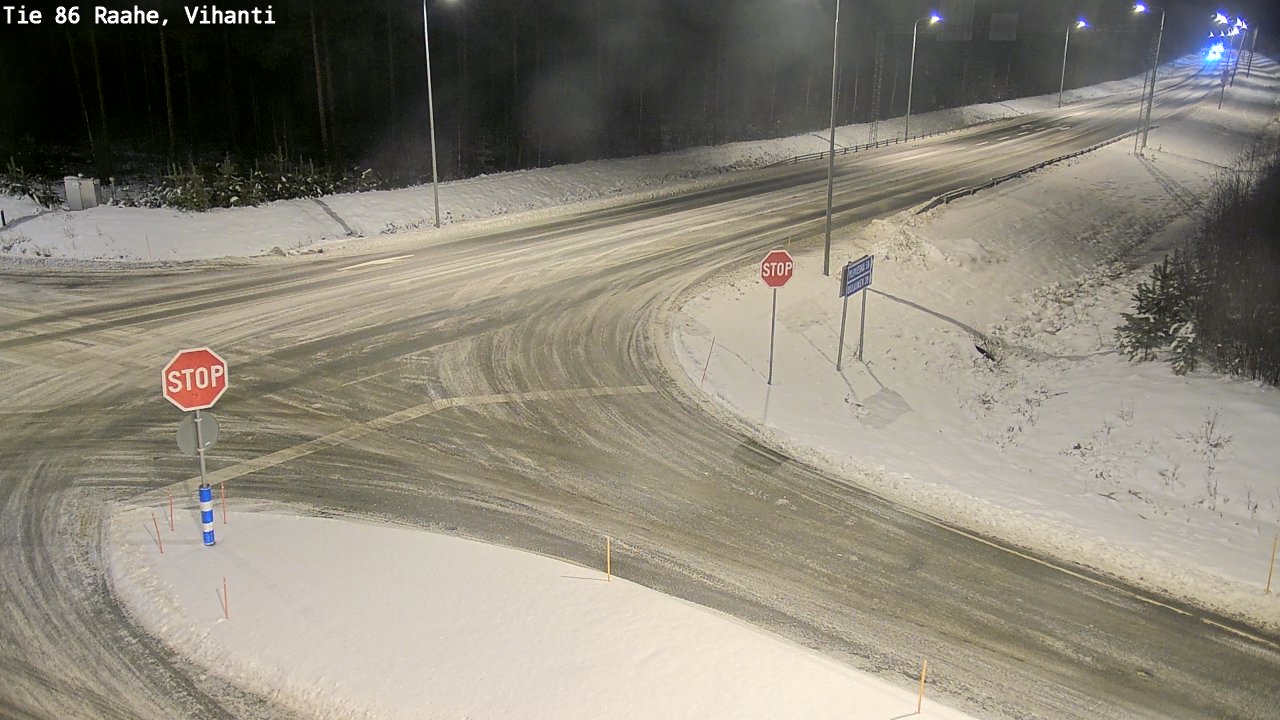Weather Camera Image Road 86 Raahe, Vihanti, Raahe, Pohjois-Pohjanmaa