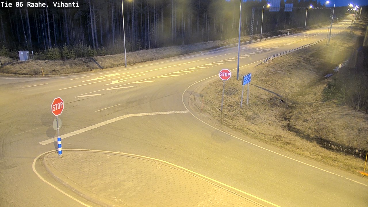 Weather Camera Image Väg 86 Raahe, Vihanti, Raahe, Pohjois-Pohjanmaa