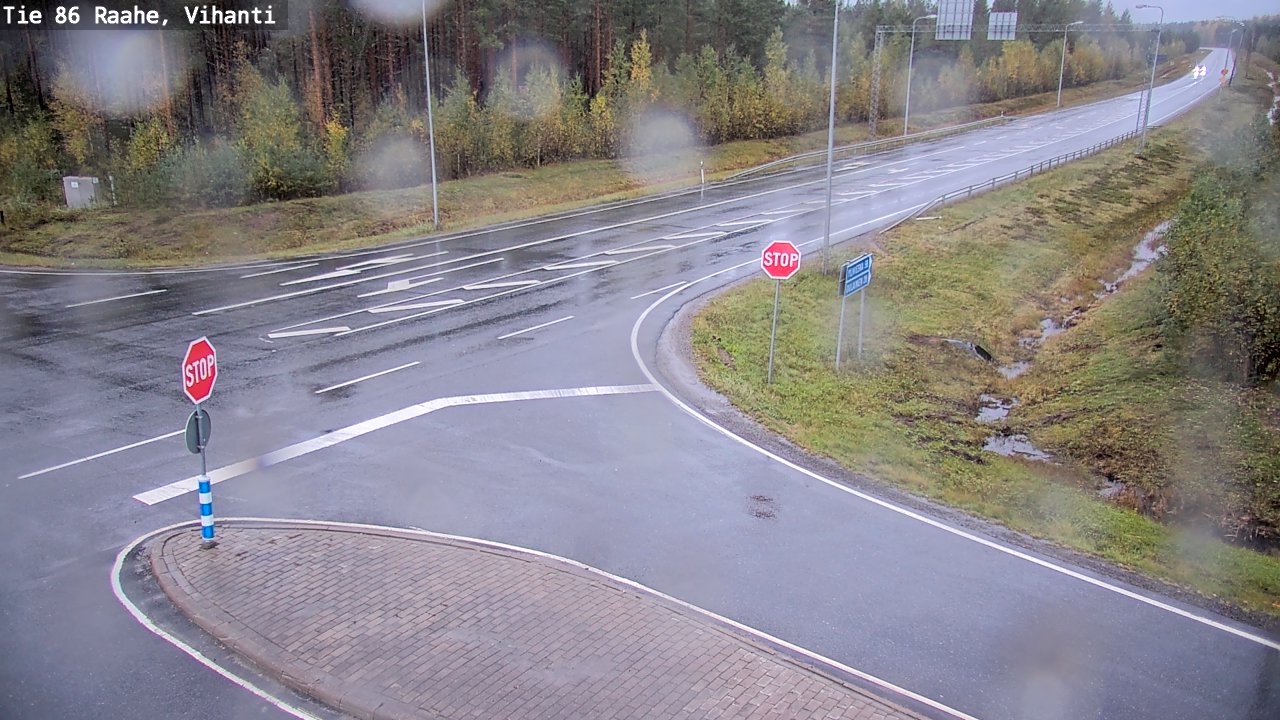 Weather Camera Image Road 86 Raahe, Vihanti, Raahe, Pohjois-Pohjanmaa