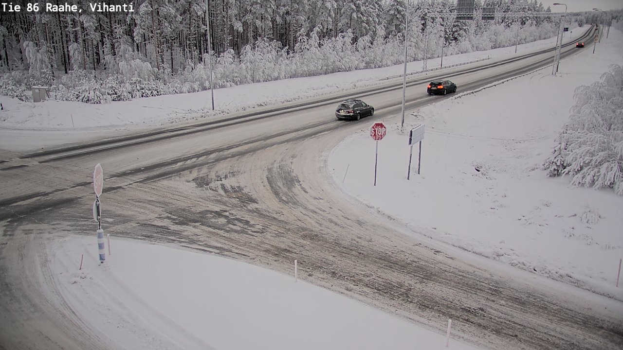 Weather Camera Image Väg 86 Raahe, Vihanti, Raahe, Pohjois-Pohjanmaa