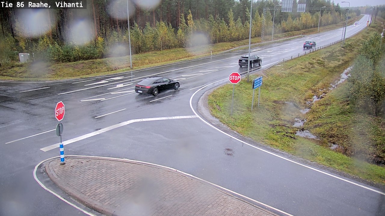 Weather Camera Image Väg 86 Raahe, Vihanti, Raahe, Pohjois-Pohjanmaa