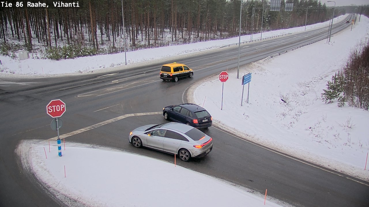 Weather Camera Image Road 86 Raahe, Vihanti, Raahe, Pohjois-Pohjanmaa