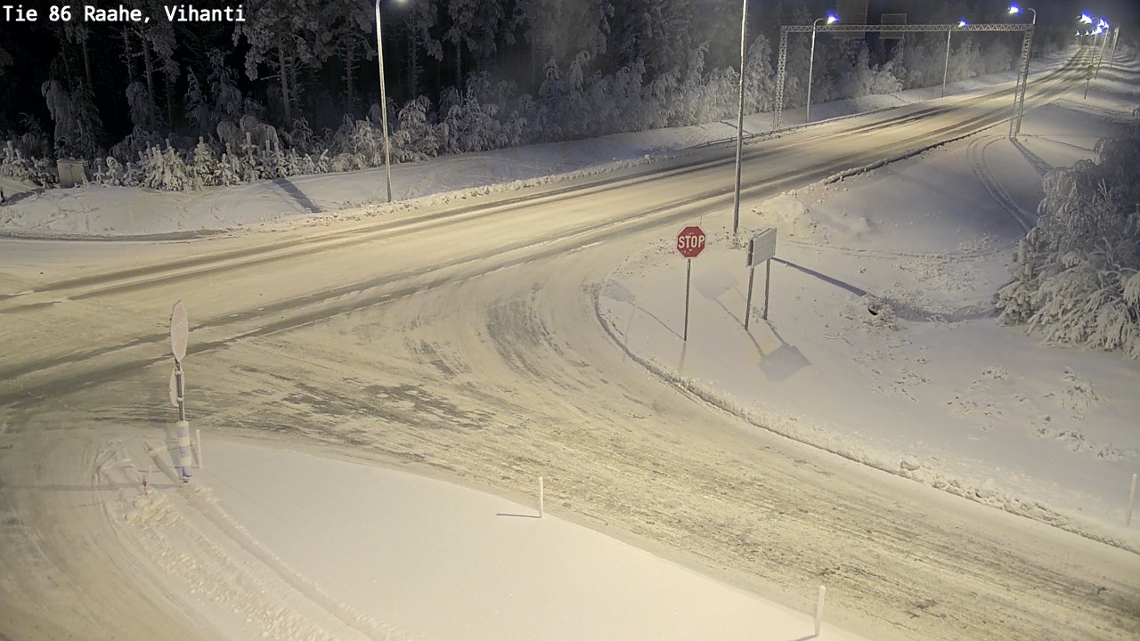Weather Camera Image Road 86 Raahe, Vihanti, Raahe, Pohjois-Pohjanmaa