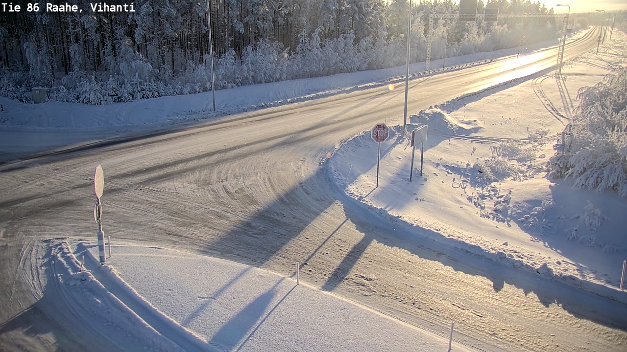 Weather Camera Image Väg 86 Raahe, Vihanti, Raahe, Pohjois-Pohjanmaa