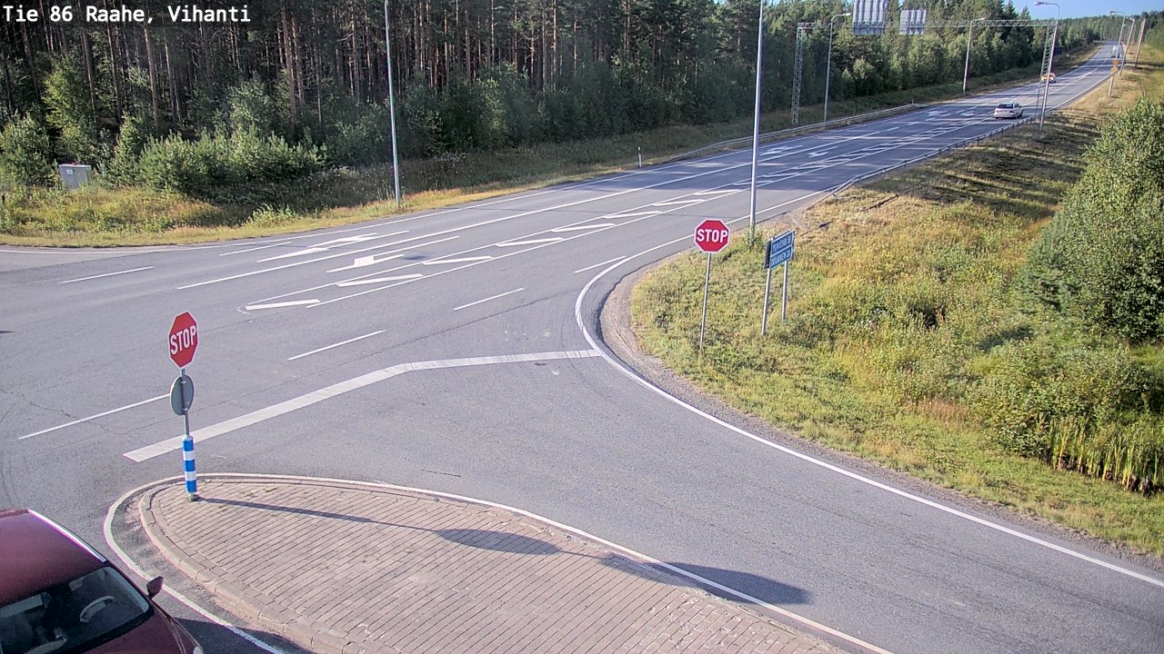 Weather Camera Image Road 86 Raahe, Vihanti, Raahe, Pohjois-Pohjanmaa