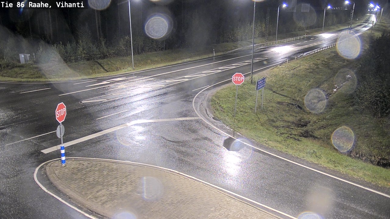Weather Camera Image Road 86 Raahe, Vihanti, Raahe, Pohjois-Pohjanmaa