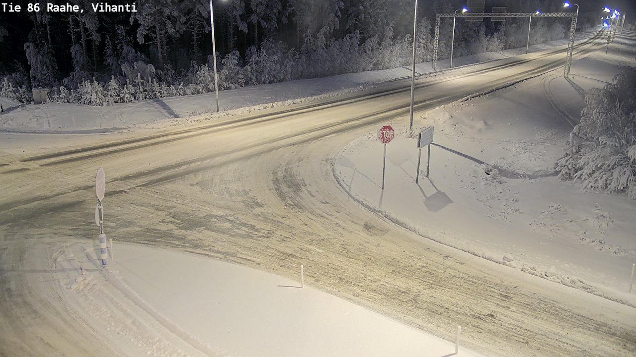 Weather Camera Image Road 86 Raahe, Vihanti, Raahe, Pohjois-Pohjanmaa