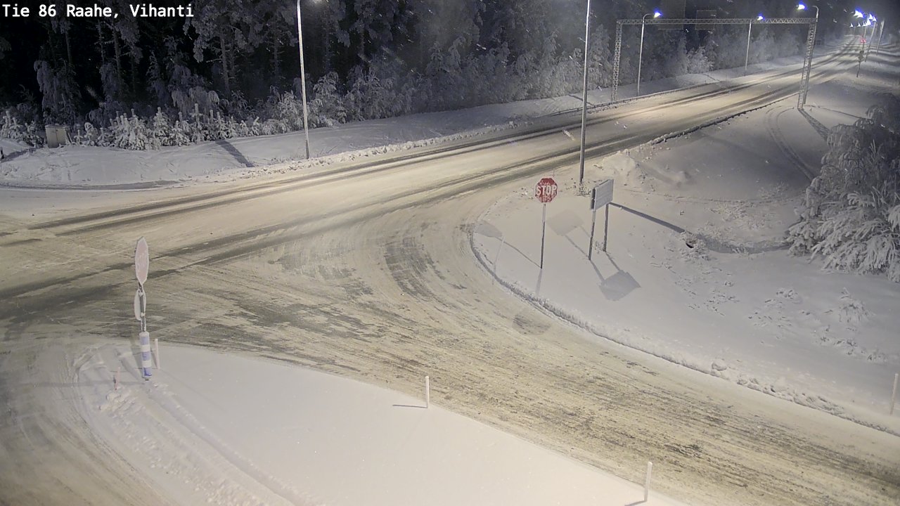 Weather Camera Image Road 86 Raahe, Vihanti, Raahe, Pohjois-Pohjanmaa