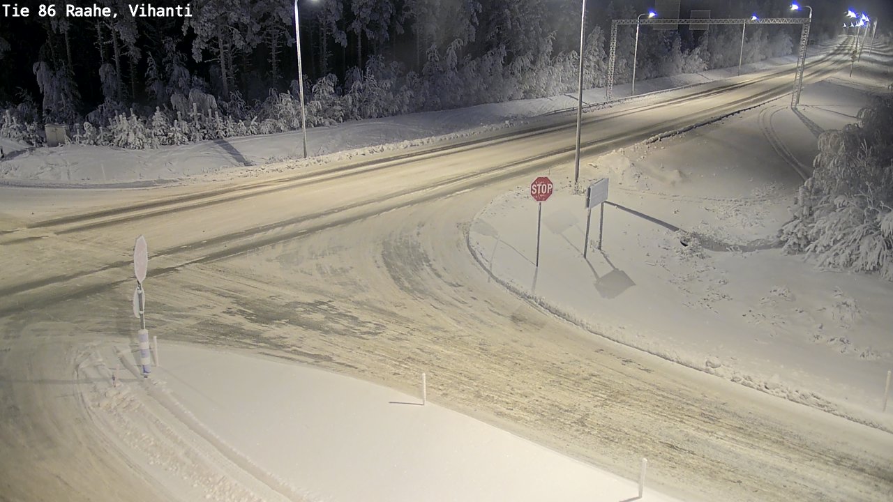 Weather Camera Image Road 86 Raahe, Vihanti, Raahe, Pohjois-Pohjanmaa