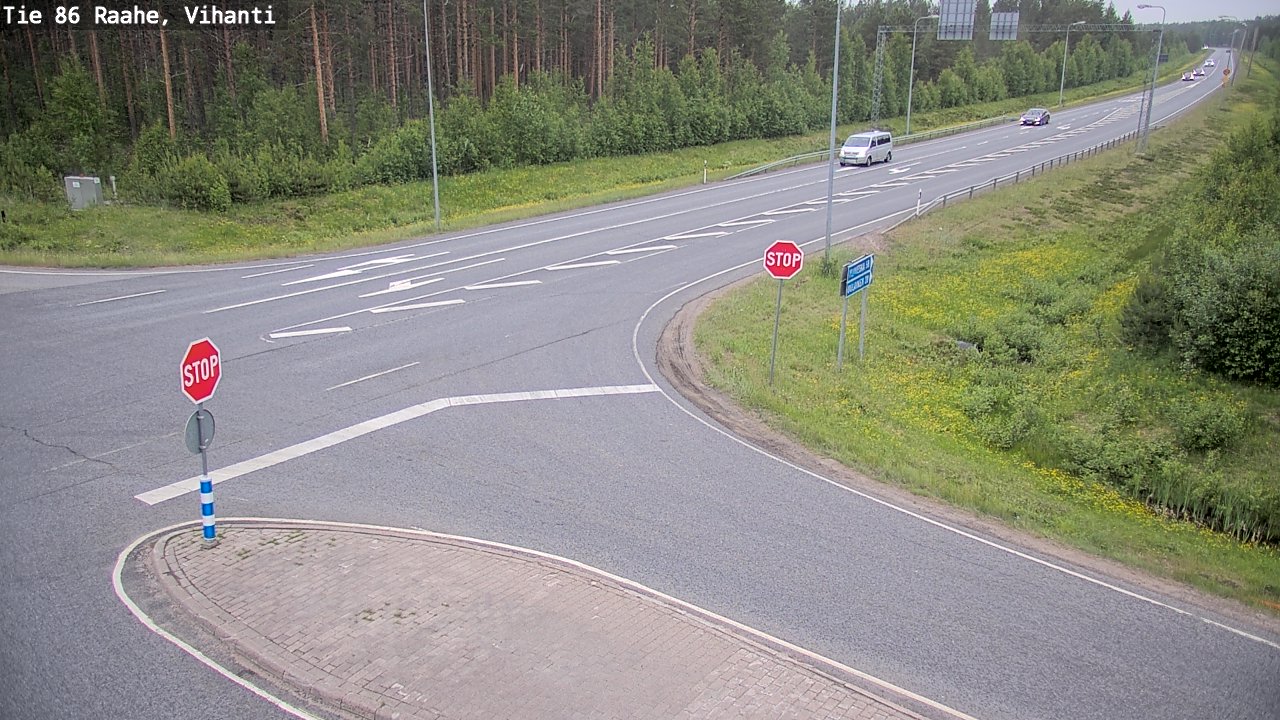 Kelikamerat Kuva Tie 86 Raahe, Vihanti, Raahe, Pohjois-Pohjanmaa