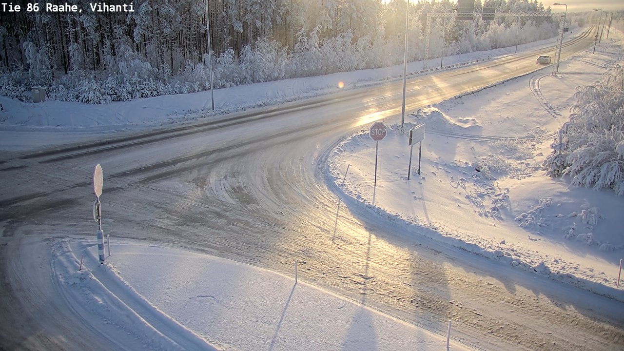 Weather Camera Image Väg 86 Raahe, Vihanti, Raahe, Pohjois-Pohjanmaa