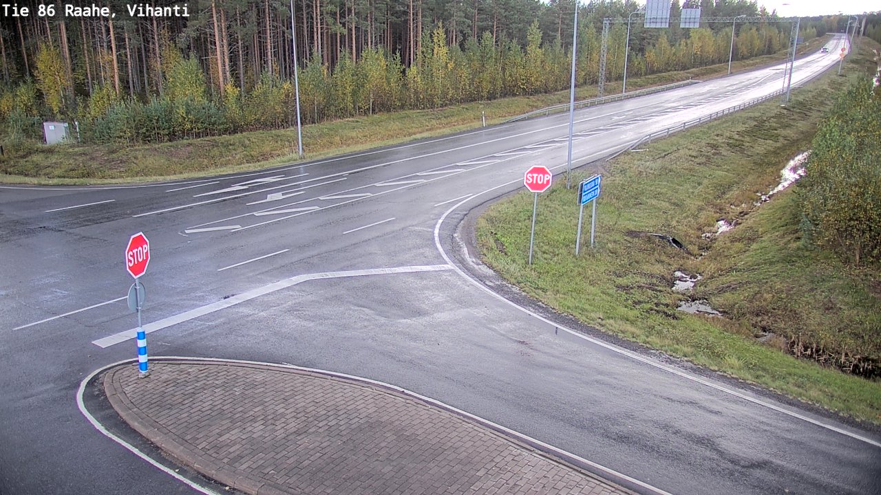 Weather Camera Image Road 86 Raahe, Vihanti, Raahe, Pohjois-Pohjanmaa
