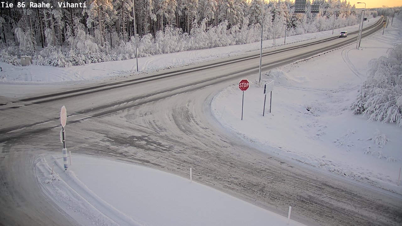 Weather Camera Image Road 86 Raahe, Vihanti, Raahe, Pohjois-Pohjanmaa