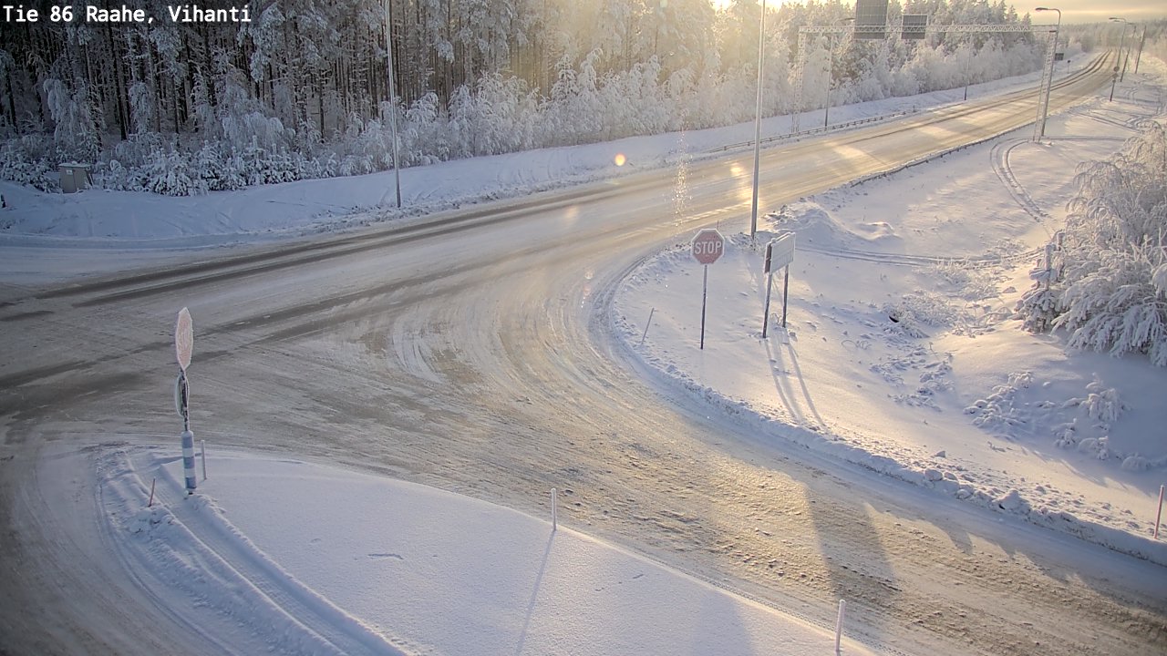 Weather Camera Image Väg 86 Raahe, Vihanti, Raahe, Pohjois-Pohjanmaa
