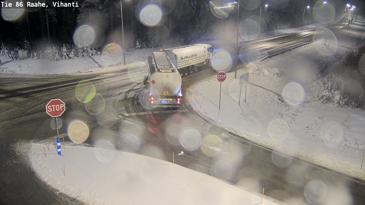 Weather Camera Image Road 86 Raahe, Vihanti, Raahe, Pohjois-Pohjanmaa