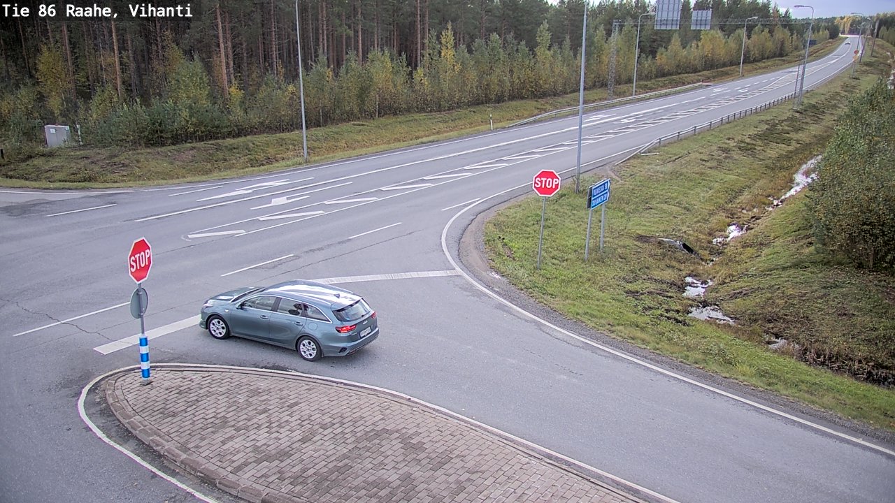 Weather Camera Image Road 86 Raahe, Vihanti, Raahe, Pohjois-Pohjanmaa