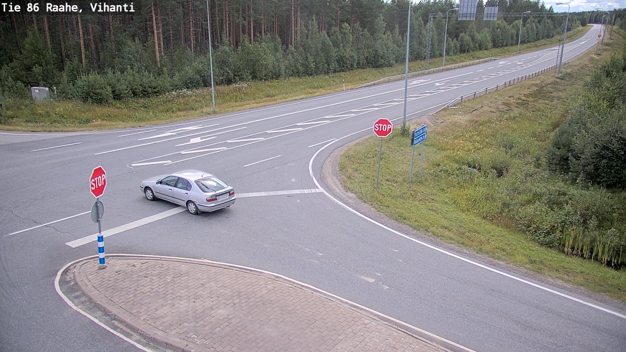 Weather Camera Image Road 86 Raahe, Vihanti, Raahe, Pohjois-Pohjanmaa