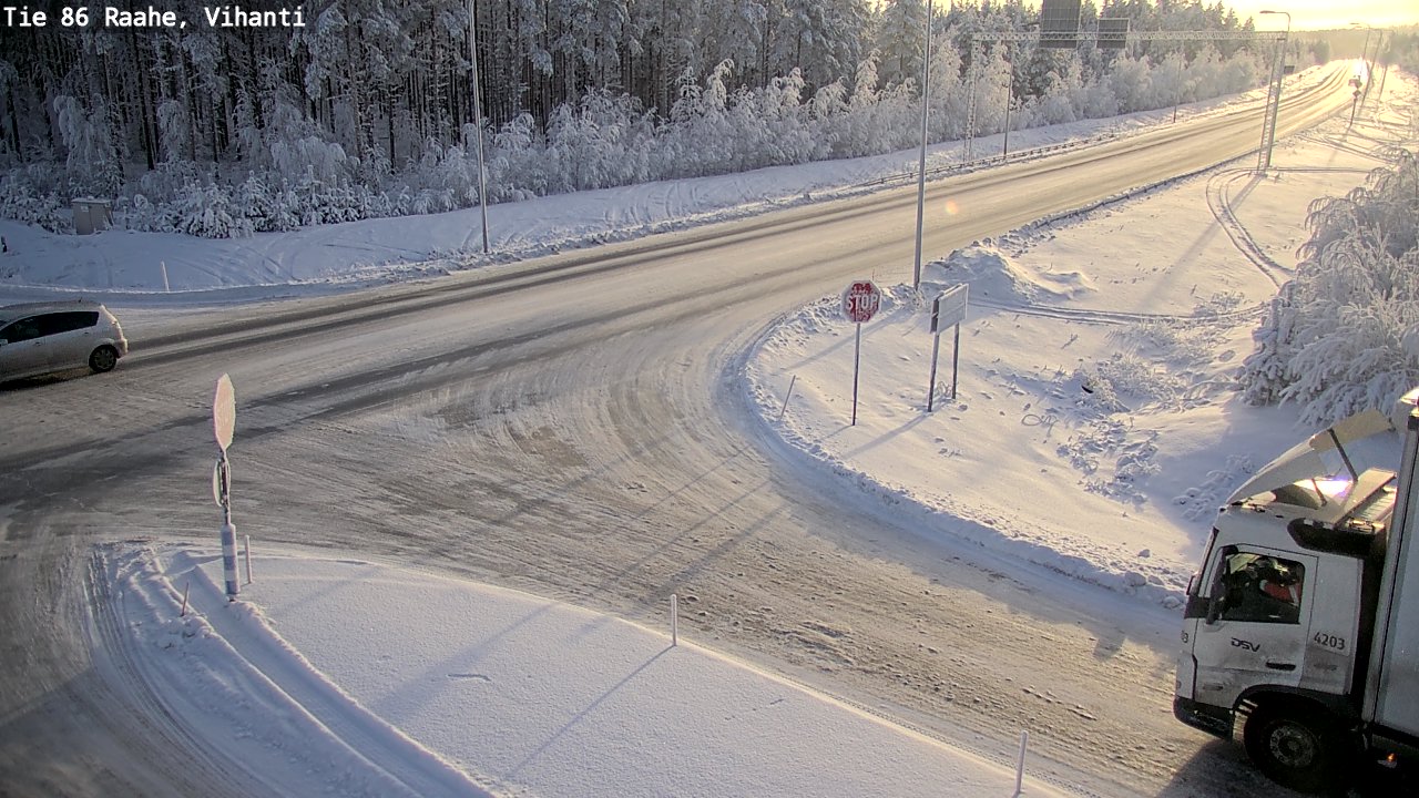 Weather Camera Image Väg 86 Raahe, Vihanti, Raahe, Pohjois-Pohjanmaa