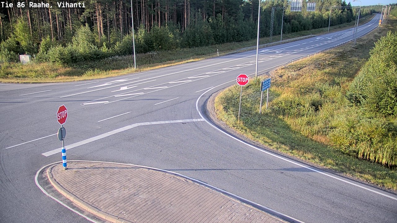 Weather Camera Image Road 86 Raahe, Vihanti, Raahe, Pohjois-Pohjanmaa