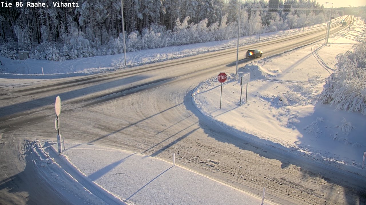 Weather Camera Image Road 86 Raahe, Vihanti, Raahe, Pohjois-Pohjanmaa