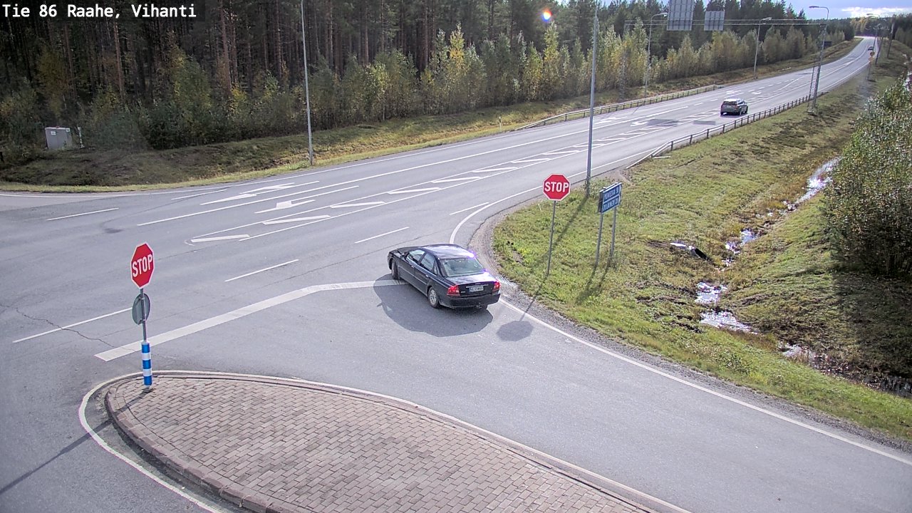 Weather Camera Image Road 86 Raahe, Vihanti, Raahe, Pohjois-Pohjanmaa