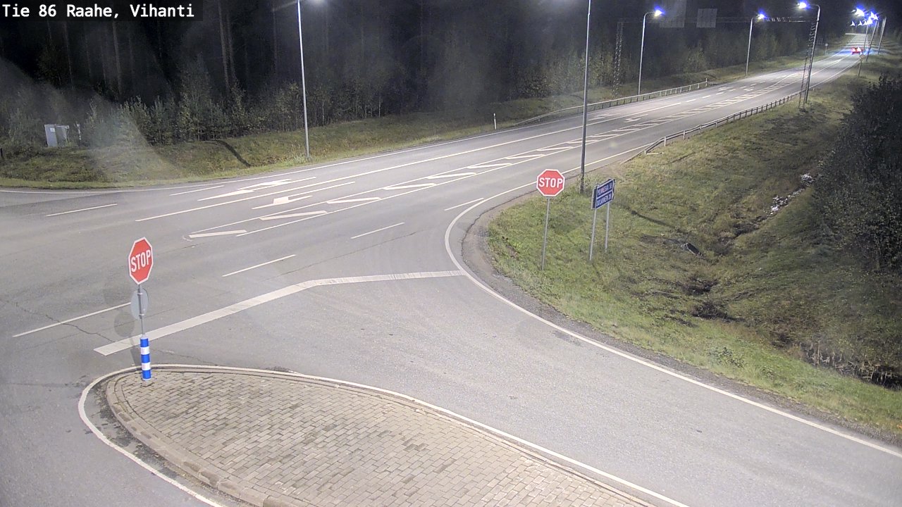 Weather Camera Image Road 86 Raahe, Vihanti, Raahe, Pohjois-Pohjanmaa