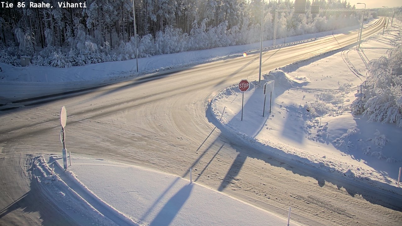 Weather Camera Image Road 86 Raahe, Vihanti, Raahe, Pohjois-Pohjanmaa