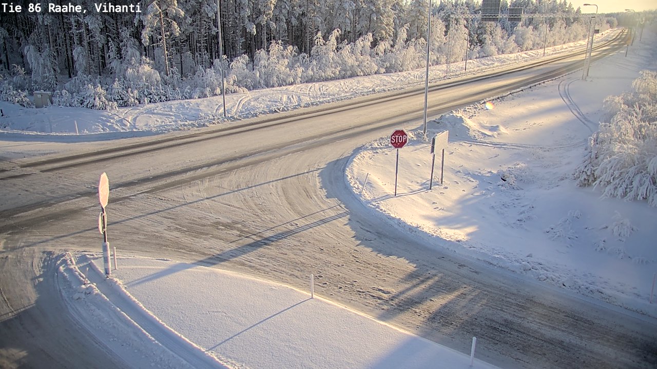 Weather Camera Image Road 86 Raahe, Vihanti, Raahe, Pohjois-Pohjanmaa