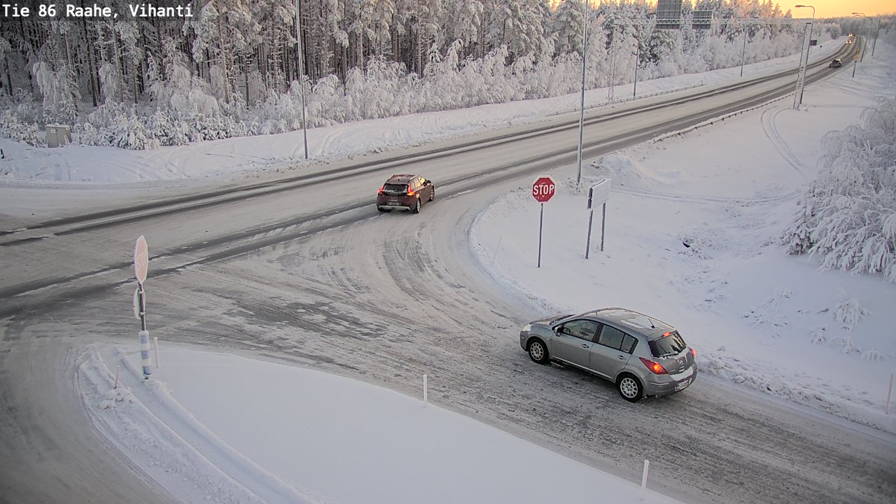 Weather Camera Image Road 86 Raahe, Vihanti, Raahe, Pohjois-Pohjanmaa