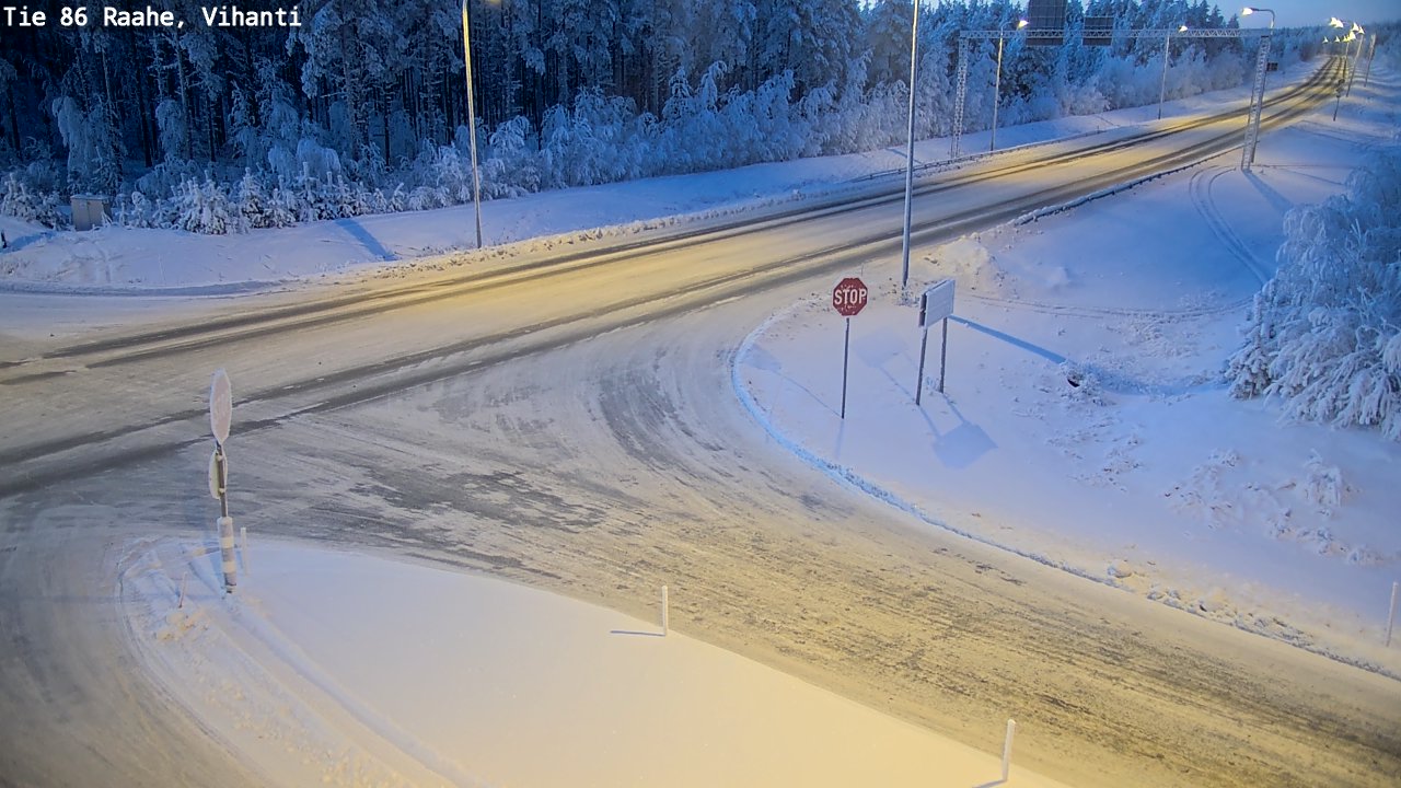 Weather Camera Image Road 86 Raahe, Vihanti, Raahe, Pohjois-Pohjanmaa