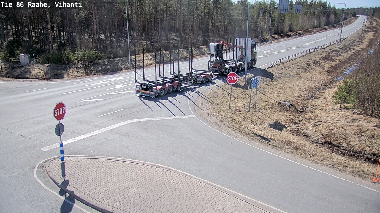 Weather Camera Image Väg 86 Raahe, Vihanti, Raahe, Pohjois-Pohjanmaa