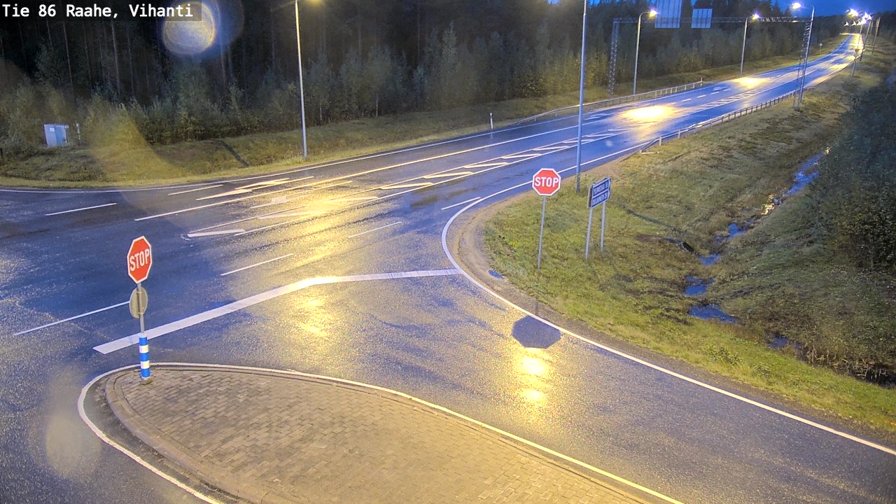 Weather Camera Image Road 86 Raahe, Vihanti, Raahe, Pohjois-Pohjanmaa