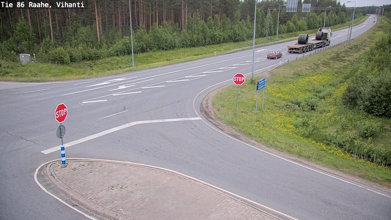 Kelikamerat Kuva Tie 86 Raahe, Vihanti, Raahe, Pohjois-Pohjanmaa