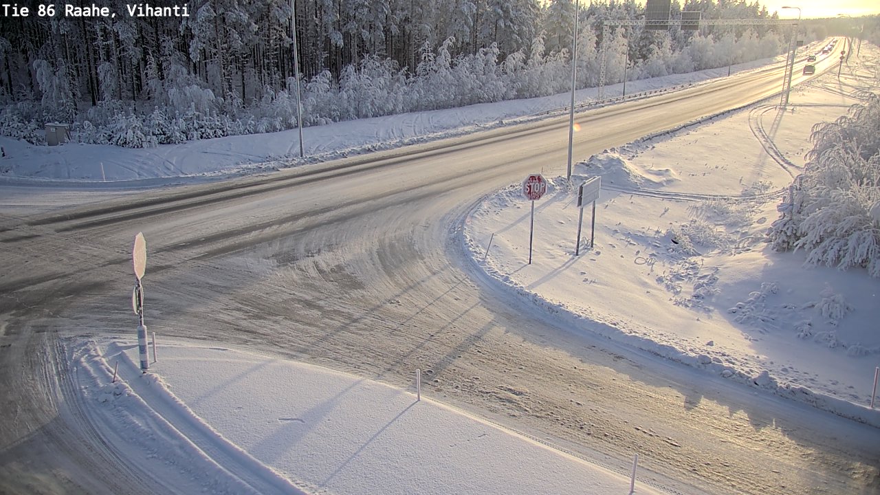 Weather Camera Image Väg 86 Raahe, Vihanti, Raahe, Pohjois-Pohjanmaa