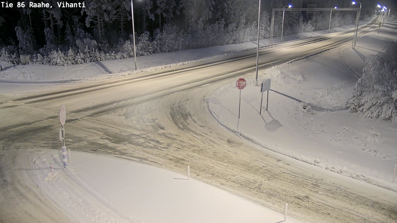 Weather Camera Image Road 86 Raahe, Vihanti, Raahe, Pohjois-Pohjanmaa