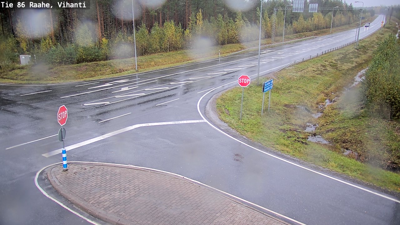 Weather Camera Image Väg 86 Raahe, Vihanti, Raahe, Pohjois-Pohjanmaa