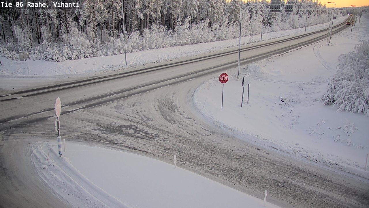 Weather Camera Image Road 86 Raahe, Vihanti, Raahe, Pohjois-Pohjanmaa