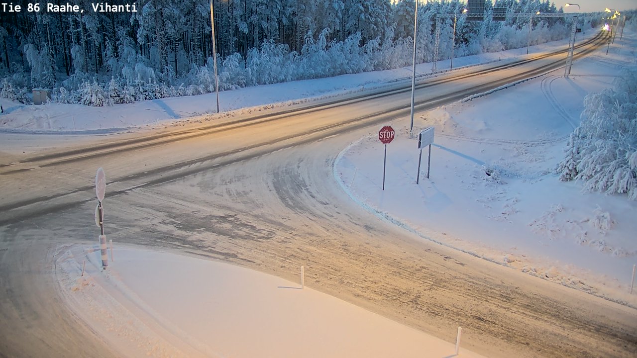 Weather Camera Image Road 86 Raahe, Vihanti, Raahe, Pohjois-Pohjanmaa