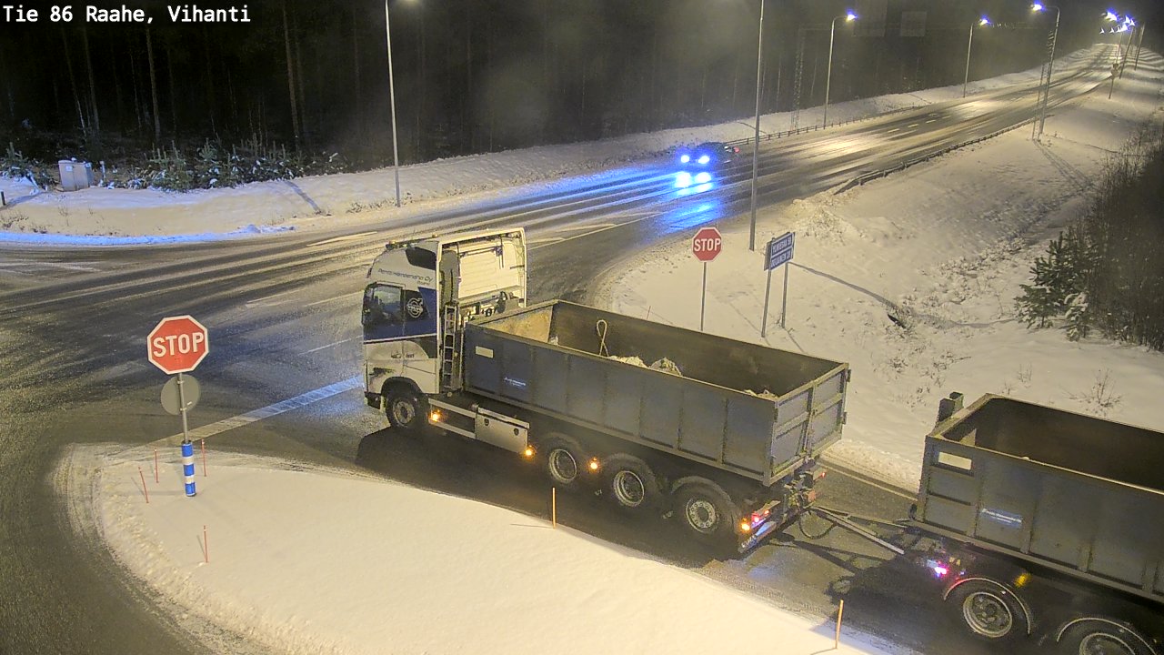 Weather Camera Image Road 86 Raahe, Vihanti, Raahe, Pohjois-Pohjanmaa