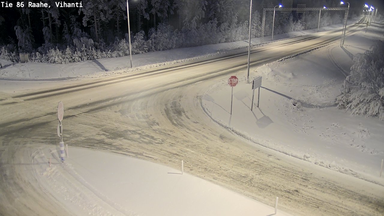 Weather Camera Image Road 86 Raahe, Vihanti, Raahe, Pohjois-Pohjanmaa