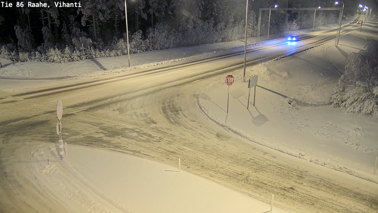 Weather Camera Image Road 86 Raahe, Vihanti, Raahe, Pohjois-Pohjanmaa
