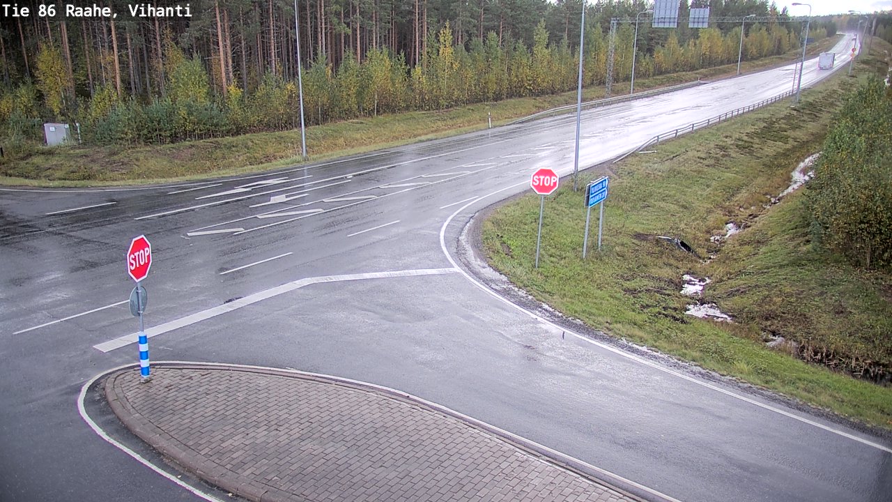 Weather Camera Image Road 86 Raahe, Vihanti, Raahe, Pohjois-Pohjanmaa