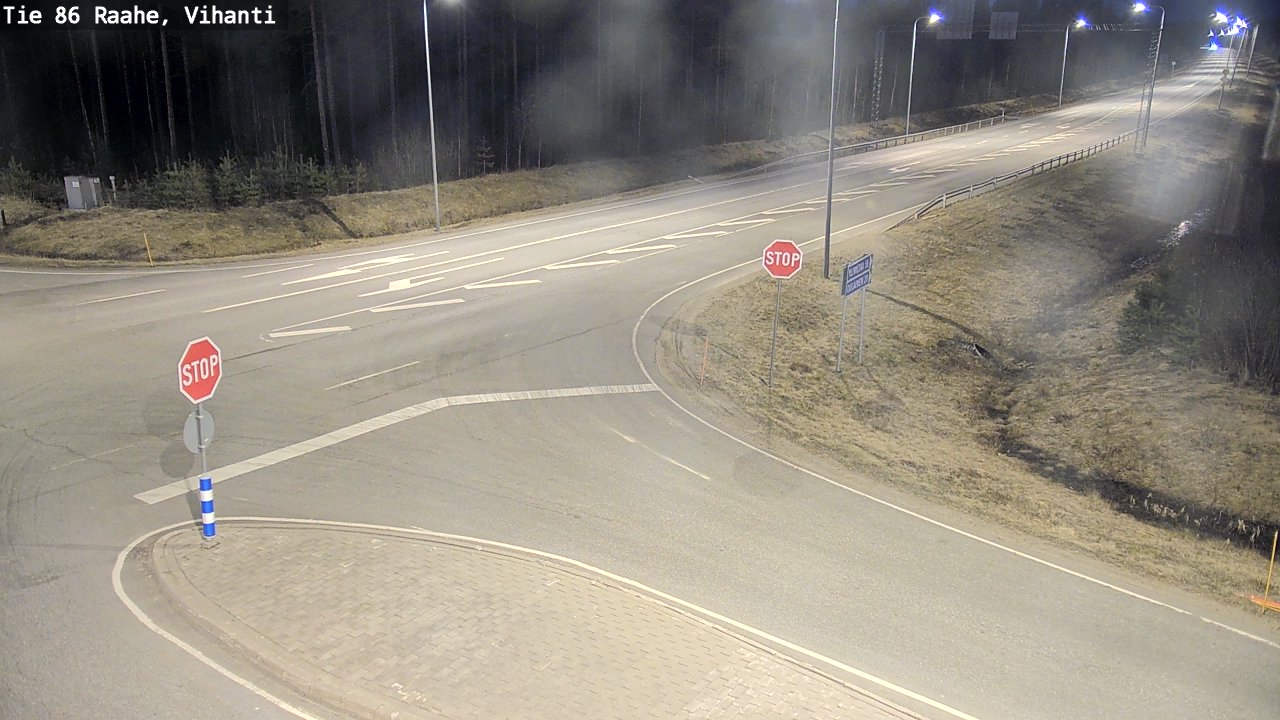 Weather Camera Image Väg 86 Raahe, Vihanti, Raahe, Pohjois-Pohjanmaa