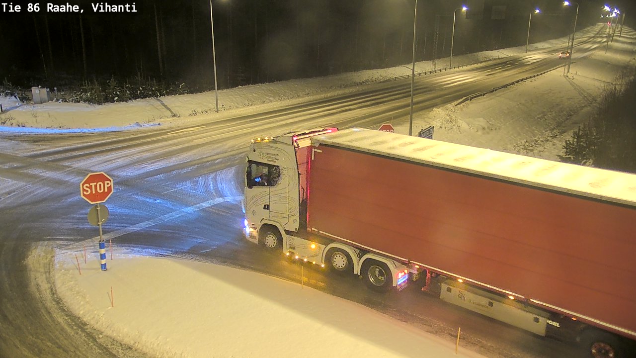 Weather Camera Image Road 86 Raahe, Vihanti, Raahe, Pohjois-Pohjanmaa