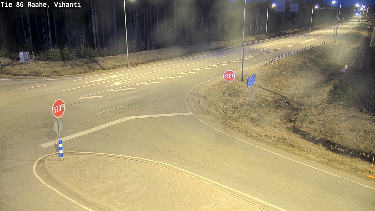 Weather Camera Image Väg 86 Raahe, Vihanti, Raahe, Pohjois-Pohjanmaa