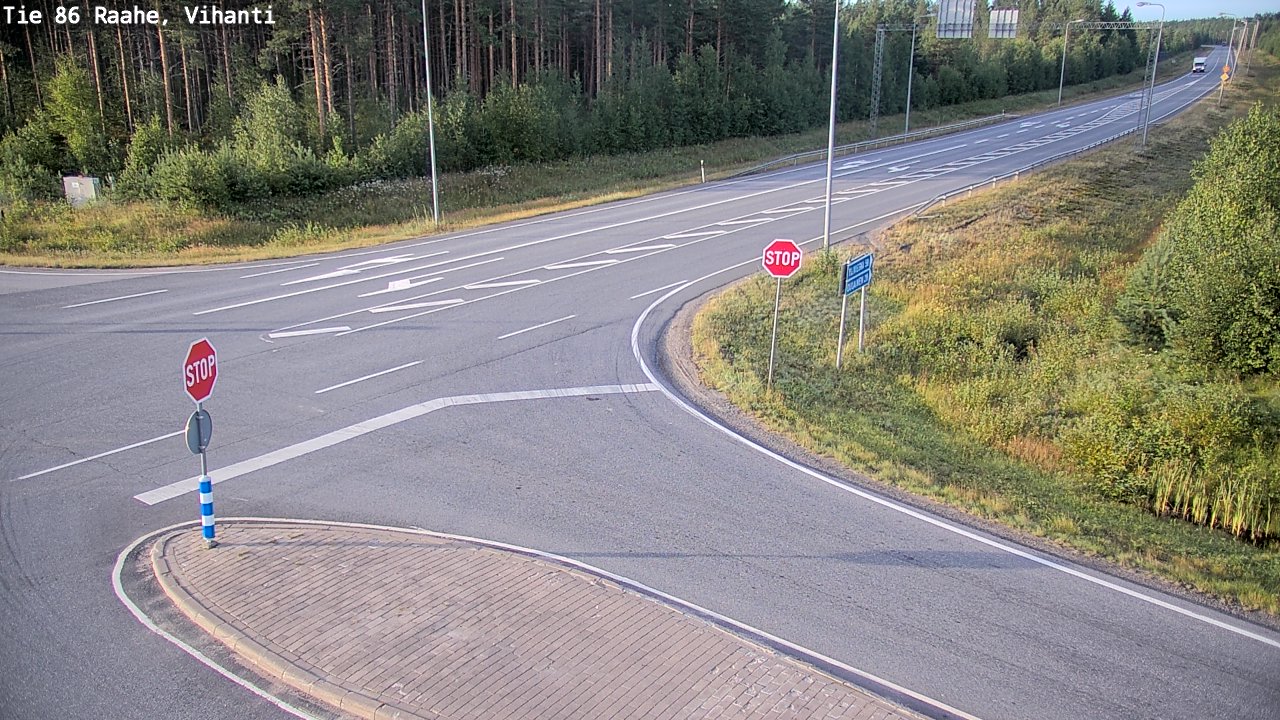 Weather Camera Image Road 86 Raahe, Vihanti, Raahe, Pohjois-Pohjanmaa