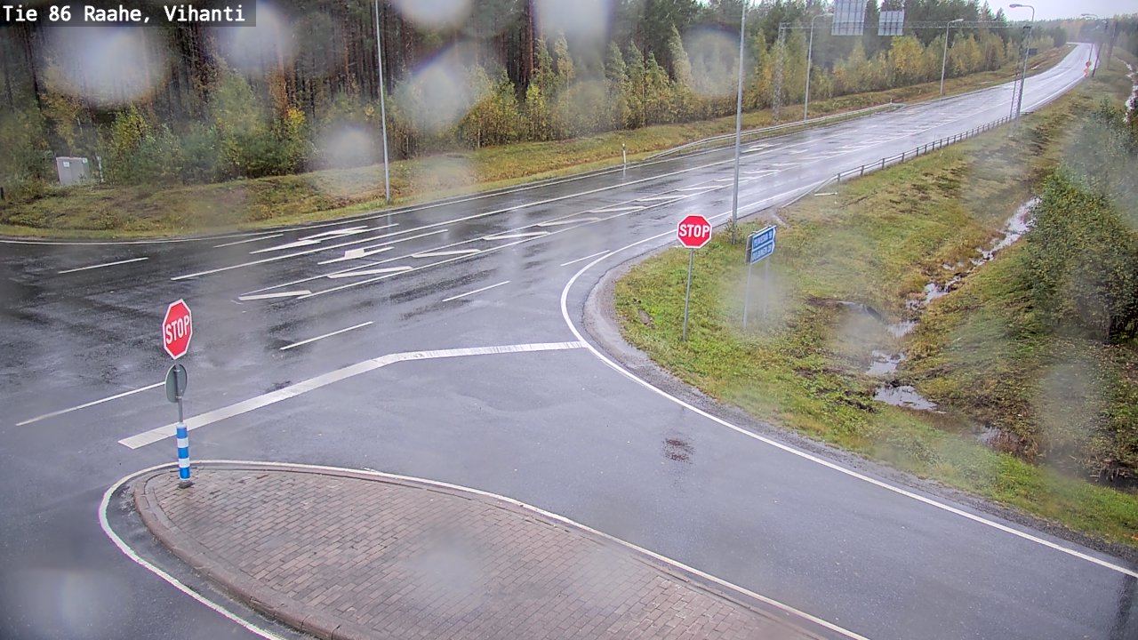 Weather Camera Image Väg 86 Raahe, Vihanti, Raahe, Pohjois-Pohjanmaa